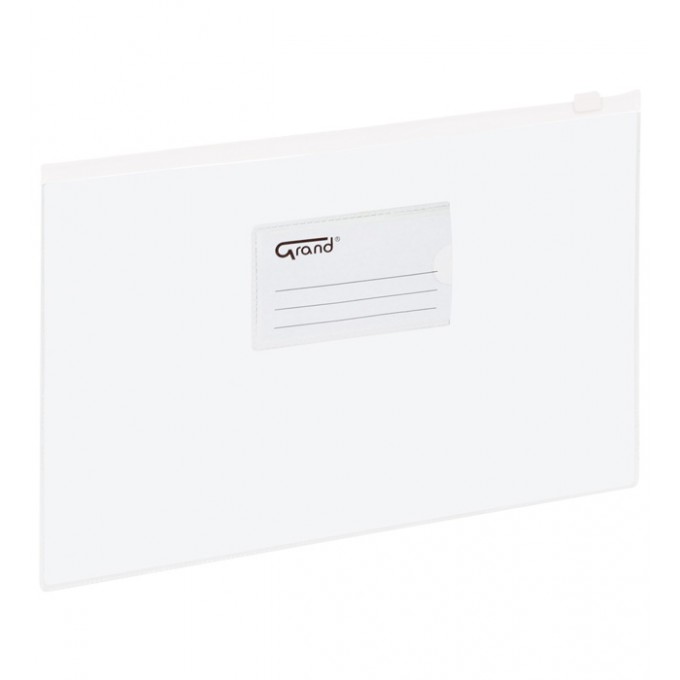 Koperta folia A4 EC009B  suwak GRAND biały