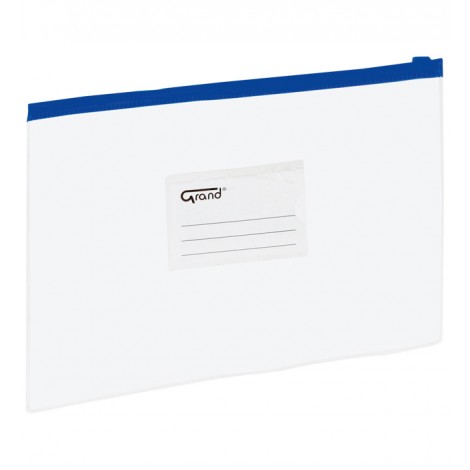 Koperta folia A4 EC009B  suwak GRAND niebieska