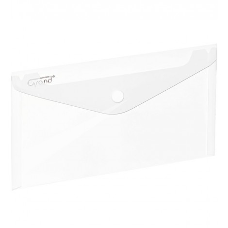Koperta na zatrzask 225x124mm GRAND ZP-046-DL biała