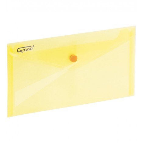 Koperta na zatrzask 225x124mm GRAND ZP-046-DL żółta