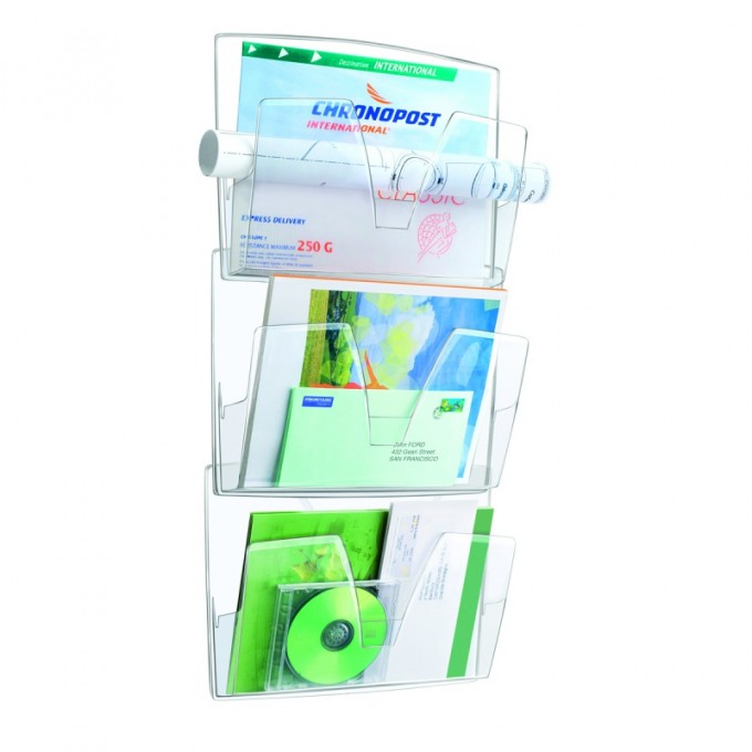 Zestaw naścienny CEP ReCeption, 3 półki, przeźroczysty