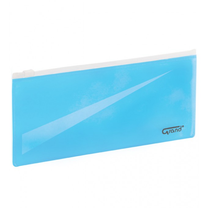 Koperta z zamkiem strunowym 240x118mm GRAND GR-P053 niebieska
