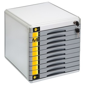 Szafka na dokumenty Yellow One YL-SM10 metalowa &8211 10 szufl. +zamek