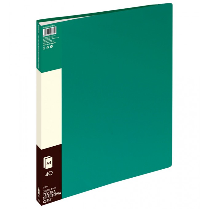 Teczka ofertowa 9004 A  40 koszulek GRAND zielona