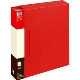 Teczka ofertowa 9008 A  80 koszulek GRAND czerwona