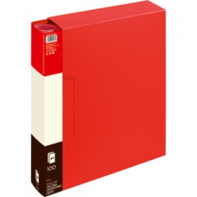 Teczka ofertowa 9010 A  100 koszulek GRAND czerwona