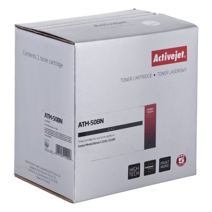 Toner Activejet ATM-50BN (zamiennik Konica Minolta TNP50K Supreme 6000 stron czarny)