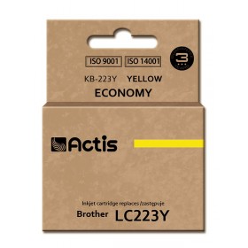 Tusz ACTIS KB-223Y (zamiennik Brother LC223Y Standard 10 ml żółty)