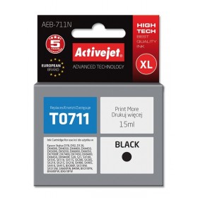 Tusz Activejet AEB-711N (zamiennik Epson T0711, T0891, T1001 Supreme 15 ml czarny)