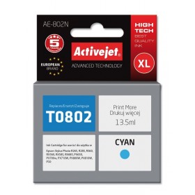 Tusz Activejet AE-802N (zamiennik Epson T0802 Supreme 13.5 ml niebieski)