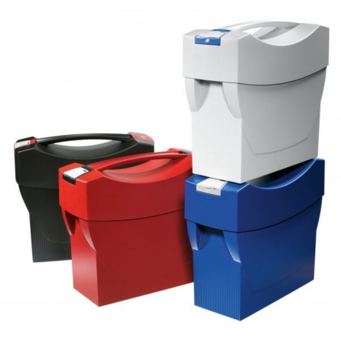 Pojemnik na teczki zawieszkowe HAN Swing Plus, polistyren, A4, z wiekiem, szary