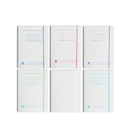 Teczka z gumką tekturowa biała A4 450g bez nadruku Barbara