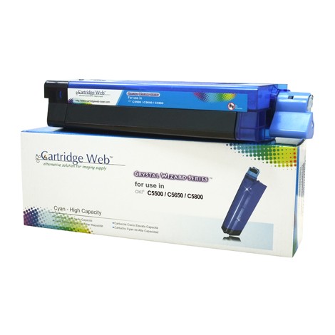Toner Cartridge Web Cyan OKI C5650 zamiennik 43872307 Toner Cartridge Web Cyan OKI C5650 zamiennik 43872307