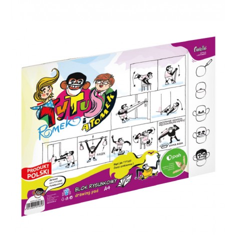 Blok rysunkowy Fiorello A4/20 kartek Tytus, Romek i A&8221Tomek