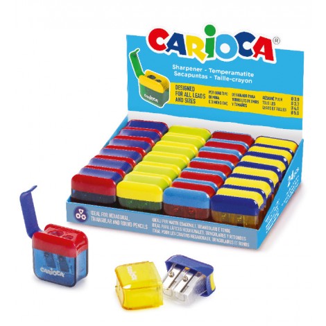 Temperówka podwójna z małym pojemnikiem (43128)  CARIOCA