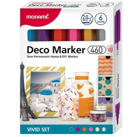 Markery akrylowe Deco Marker B 460 6 kol. Vivid MonAmi (2080001502)