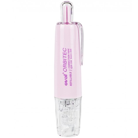 Korektor OVAL w taśmie 5 mm x 6 m QSR-506/1R różowy