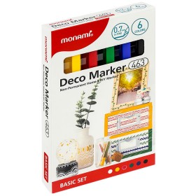 Markery akrylowe Deco Marker 463 XF 6 kol. Basic MonAmi (2080001507)