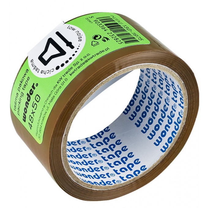 Taśma pakowa CICHA WONDER 48&21550 brąz A2K