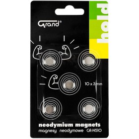 Magnesy neodymowe GR-N510 10 mm GRAND 5 szt.