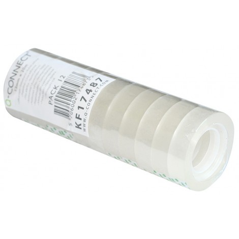 Taśma biurowa Q-CONNECT, 12mm, 20m, 12szt.