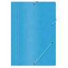 Teczka z gumką OFFICE PRODUCTS, preszpan, A4, 390gsm, 3-skrz., niebieska
