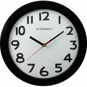 Zegar ścienny Q-CONNECT Tokyo, 30cm, czarny