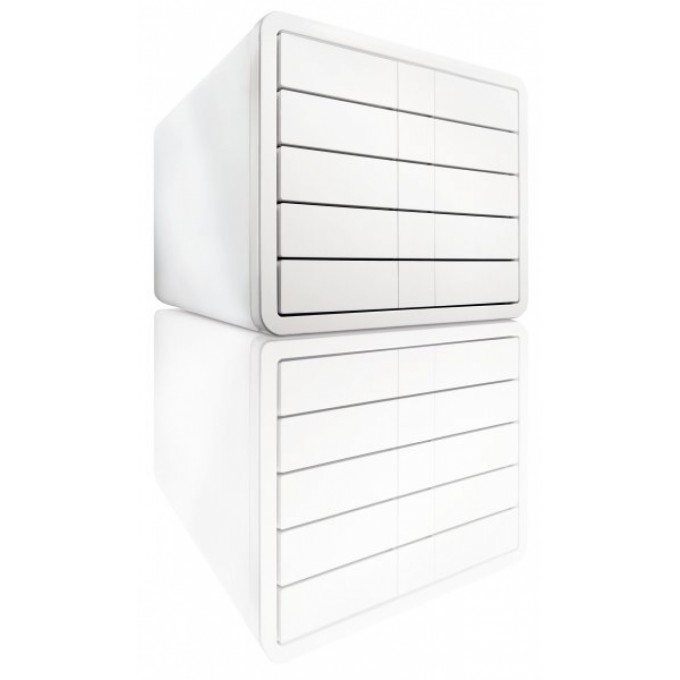 Zestaw 5 szufladek HAN iBox, ABS, A4, biały
