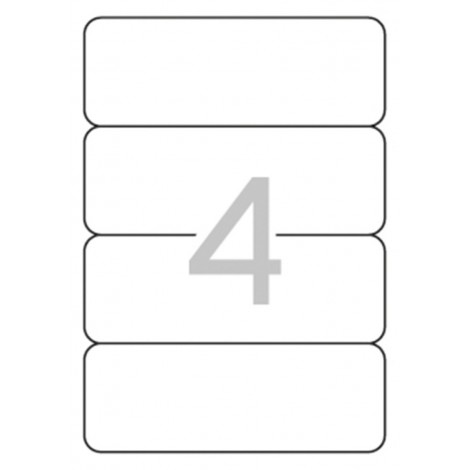 Etykiety samoprzylepne do segregatora APLI, 61x190mm, 100szt., białe