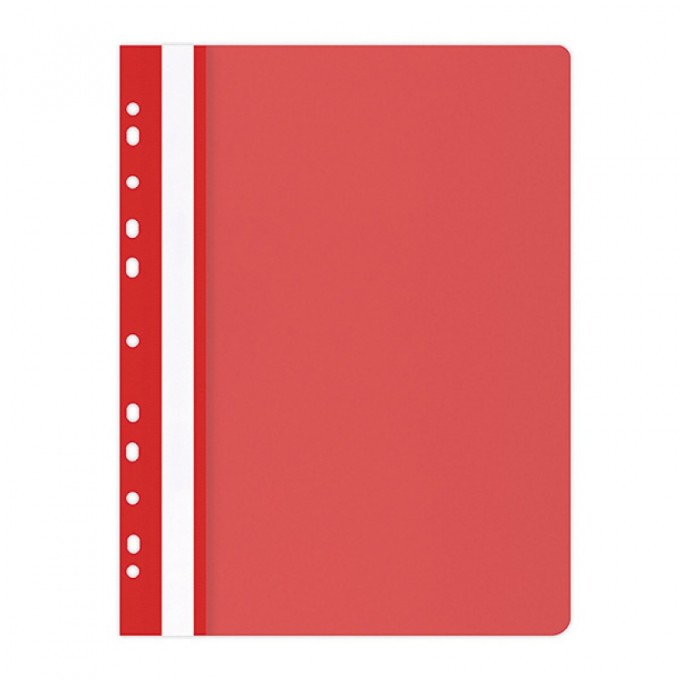 Skoroszyt OFFICE PRODUCTS, PP, A4, miękki, 100/170mikr., wpinany, czerwony