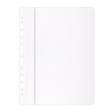 Skoroszyt OFFICE PRODUCTS, PP, A4, miękki, 100/170mikr., wpinany, biały