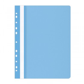 Skoroszyt OFFICE PRODUCTS, PP, A4, miękki, 100/170mikr., wpinany, jasnoniebieski