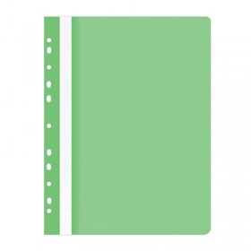 Skoroszyt OFFICE PRODUCTS, PP, A4, miękki, 100/170mikr., wpinany, jasnozielony
