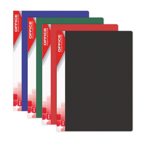 Teczka ofertowa OFFICE PRODUCTS, PP, A4, 520mikr., 10 koszulek, czarna Teczka ofertowa OFFICE PRODUCTS, PP, A4, 520mikr., 10 koszulek, czarna