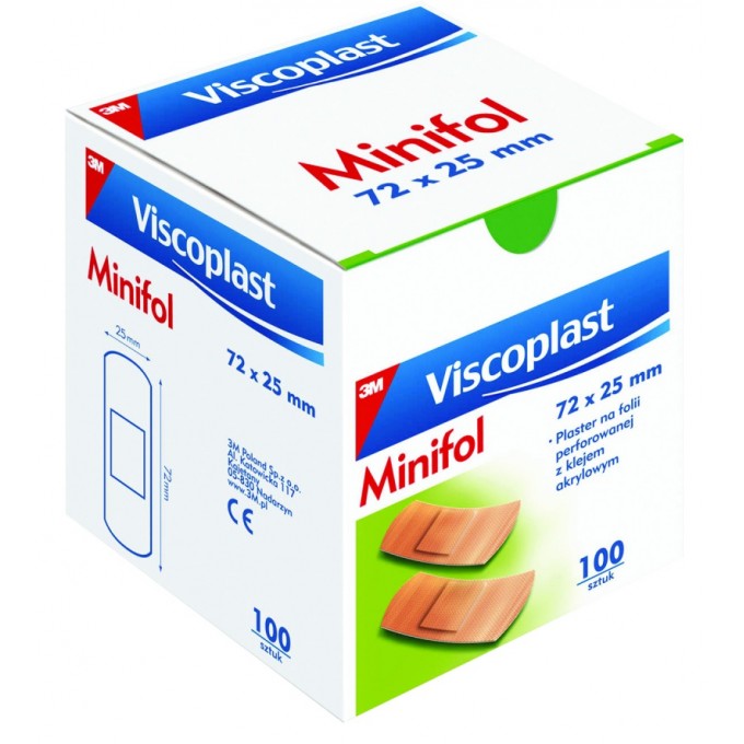 Plastry VISCOPLAST MINIFOL 72x25mm, 100szt.