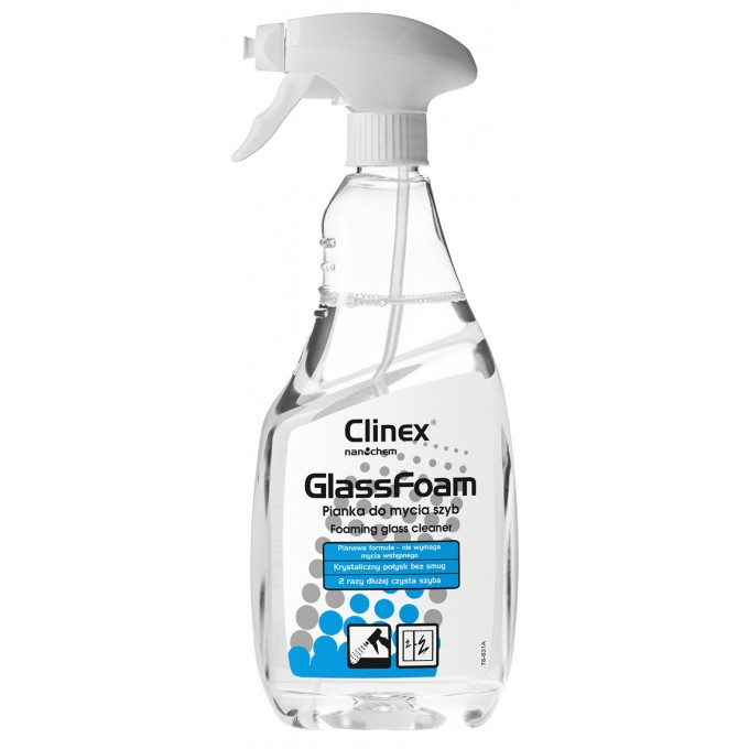 Pianka CLINEX Glass Foam 650ml, do mycia szyb