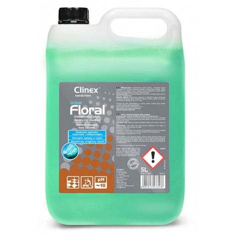 Uniwersalny płyn CLINEX Floral Ocean 5L, do mycia podłóg