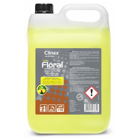 Uniwersalny płyn CLINEX Floral Citro 5L, do mycia podłóg