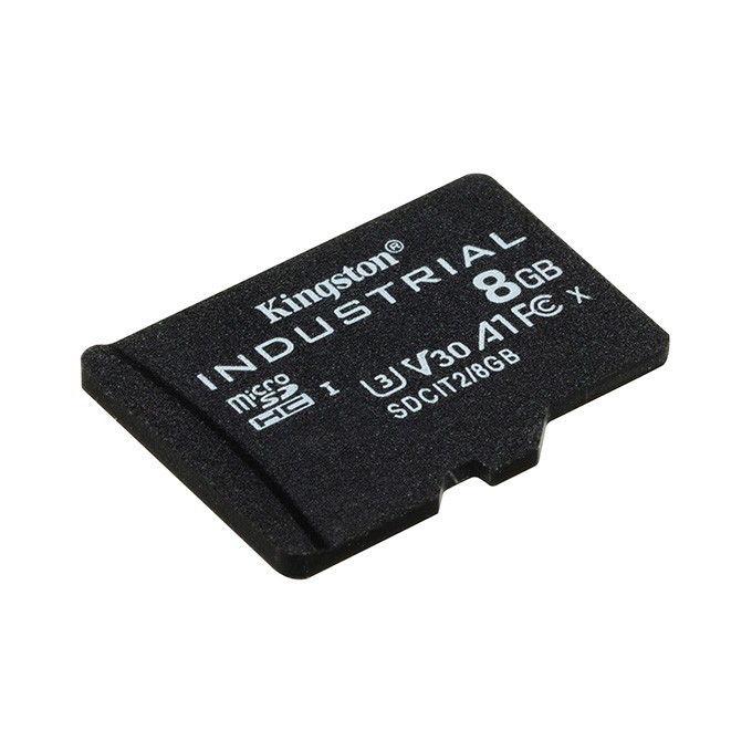 Kingston Karta pamięci Micro Secure Digital Card Industria, 8GB, micro SDHC, SDCIT2/8GB, UHS-I U3 (Class 10), V30, A1, 