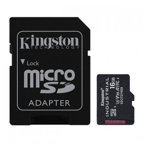 Kingston karta pamięci Industrial C10, 16GB, micro SDHC, SDCIT2/16GB, UHS-I U3 (Class 10), V30, A1, pSLC karta + 