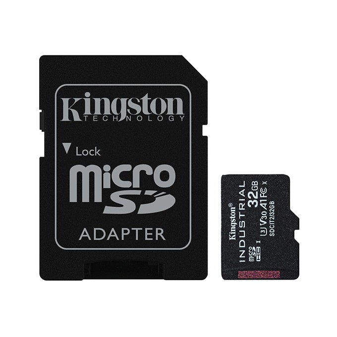 Kingston karta pamięci Industrial C10, 32GB, micro SDHC, SDCIT2/32GB, UHS-I U3 (Class 10), V30, A1, pSLC karta + 