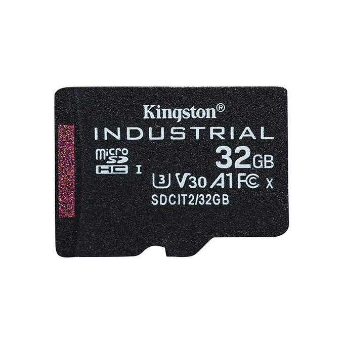 Kingston karta pamięci Industrial C10, 32GB, micro SDHC, SDCIT2/32GB, UHS-I U3 (Class 10), V30, A1, pSLC karta + 
