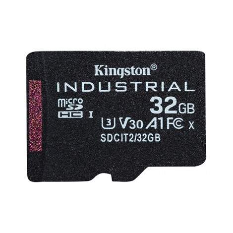Kingston karta pamięci Industrial C10, 32GB, micro SDHC, SDCIT2/32GB, UHS-I U3 (Class 10), V30, A1, pSLC karta + 