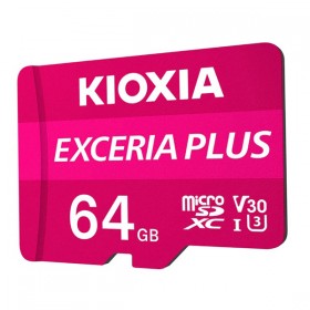 Kioxia Karta pamięci Exceria Plus (M303), 64GB, microSDXC, LMPL1M064GG2, UHS-I U3 (Class 10)