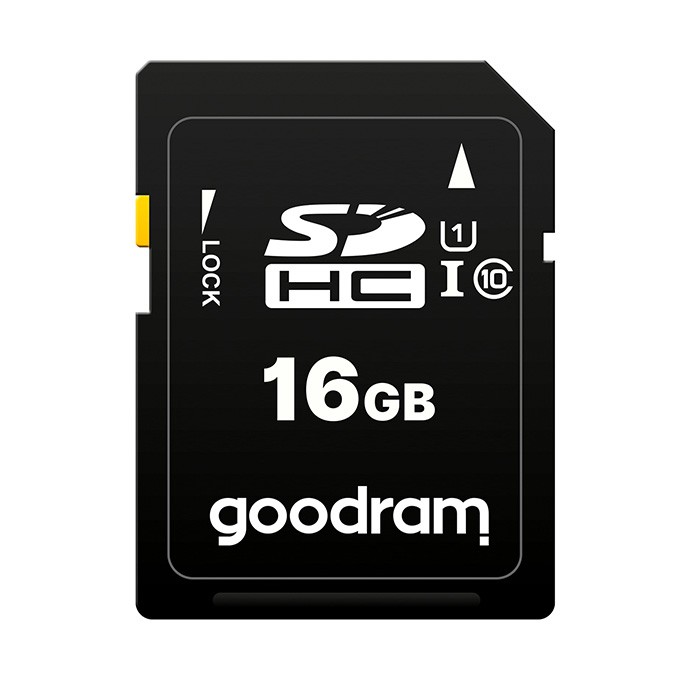 Goodram Karta pamięci Secure Digital Card, 16GB, SDHC, S1A0-0160R12, UHS-I U1 (Class 10)