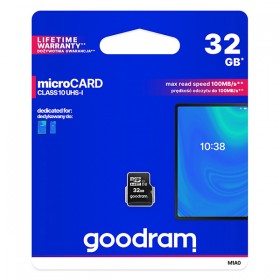 Goodram Karta pamięci Micro Secure Digital Card, 32GB, micro SDHC, M1A0-0320R12, UHS I U1 (Class 10)