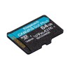 Kingston karta pamięci Canvas Go! Plus, 64GB, micro SDXC, SDCG3/64GBSP, UHS-I U3, A2, V30