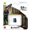 Kingston karta pamięci Canvas Go! Plus, 64GB, micro SDXC, SDCG3/64GBSP, UHS-I U3, A2, V30