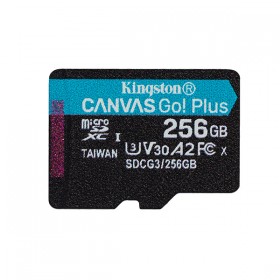 Kingston karta pamięci Canvas Go! Plus, 256GB, micro SDXC, SDCG3/256GBSP, UHS-I U3, A2, V30