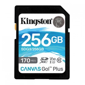 Kingston karta pamięci Canvas Go! Plus, 256GB, SDXC, SDG3/256GB, UHS-I U3 (Class 10), V30